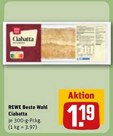 REWE Beste Wahl Ciabatta