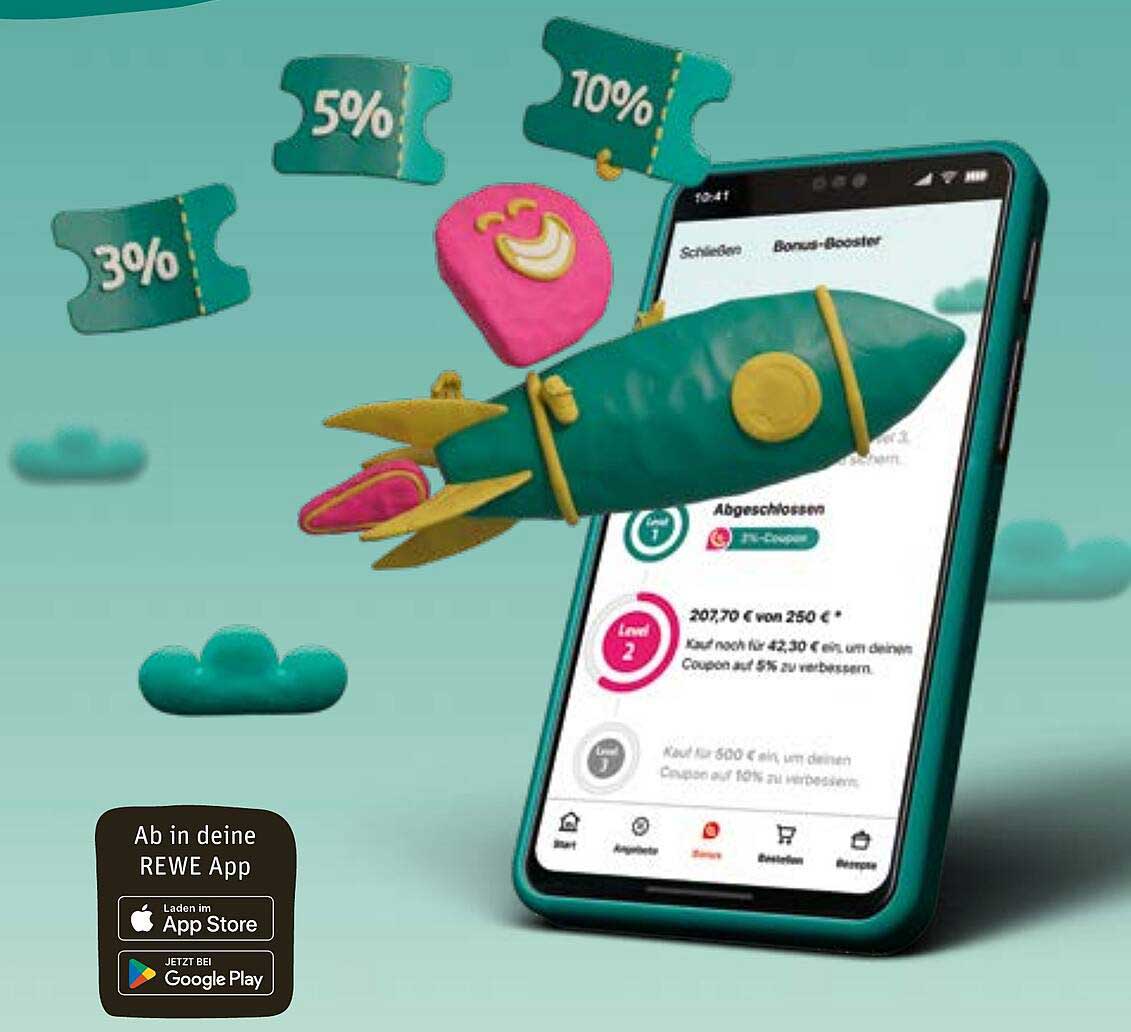 REWE Bonus-Booster Aktion - Spare bis zu 10%