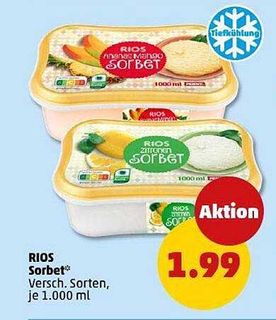 RIOS Sorbet – Verschiedene Sorten, je 1.000 ml