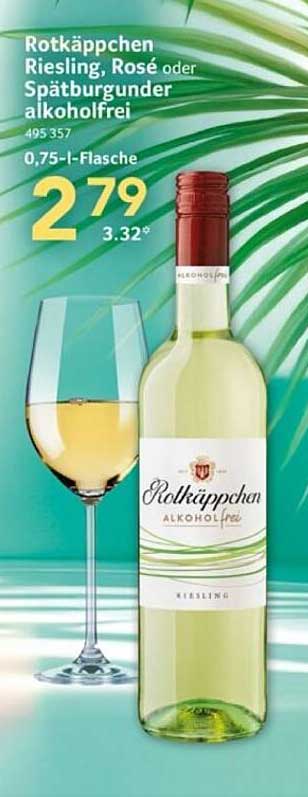 Rotkäppchen Riesling, Rosé oder Spätburgunder alkoholfrei 0,75-l-Flasche