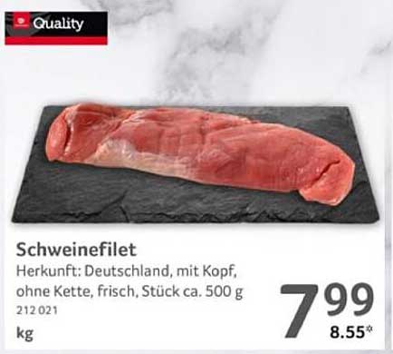 Schweinefilet frisch, Stück ca. 500 g