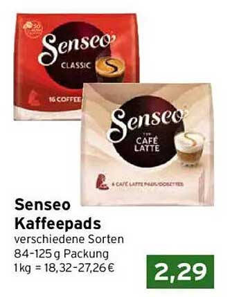 Senseo Kaffeepads verschiedene Sorten