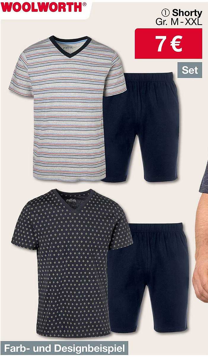 Shorty Set in Größe M-XXL für nur 7 €