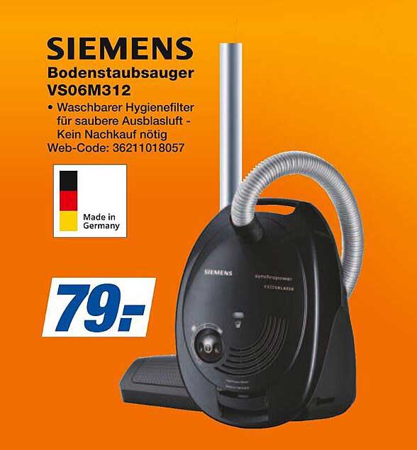 SIEMENS Bodenstaubsauger VS06M312