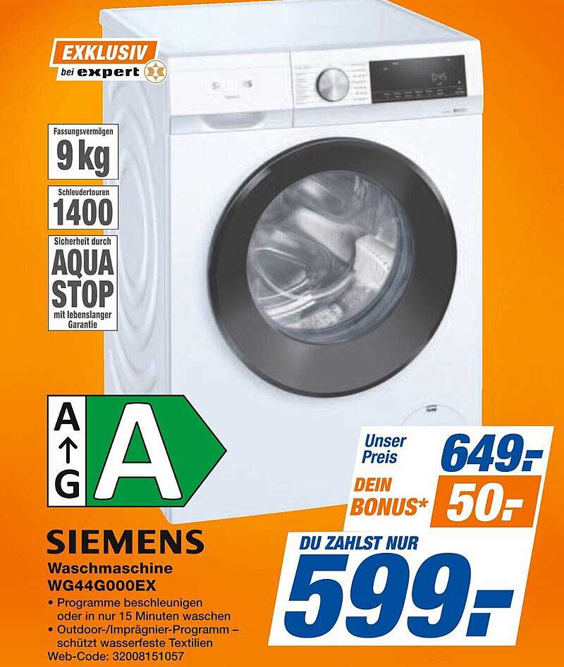 SIEMENS Waschmaschine WG44G000EX