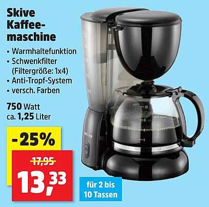 Skive Kaffeemaschine