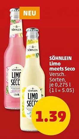 SÖHNLEIN Limo meets Seco – Erfrischung der besonderen Art