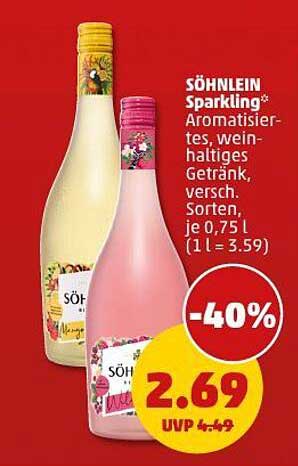 SÖHNLEIN Sparkling – Aromatisiertes, weinhaltiges Getränk