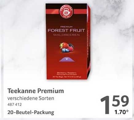 Teekanne Premium Waldbeeren – 20-Beutel-Packung