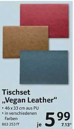 Tischset „Vegan Leather“