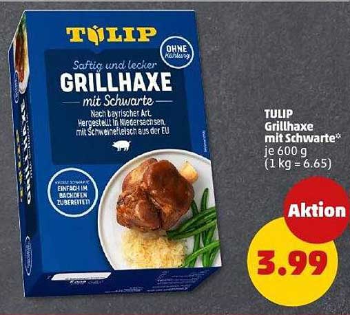 TULIP Grillhaxe mit Schwarte 600 g