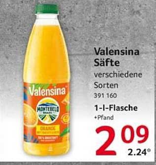 Valensina Säfte verschiedene Sorten 1-L-Flasche