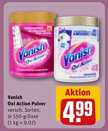 Vanish Oxi Action Pulver 550-g-Dose
