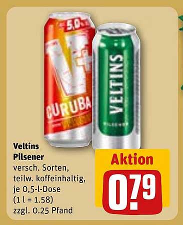 Veltins Pilsener - Verschiedene Sorten zum Aktionspreis