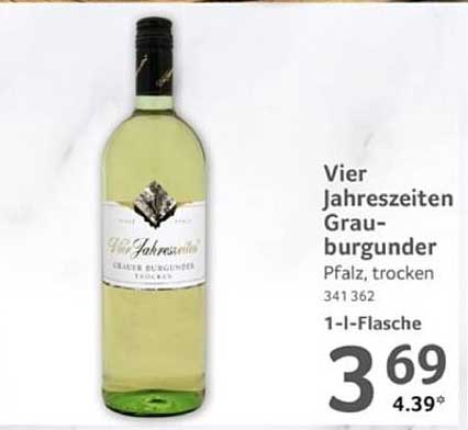 Vier Jahreszeiten Grauburgunder, Pfalz, trocken