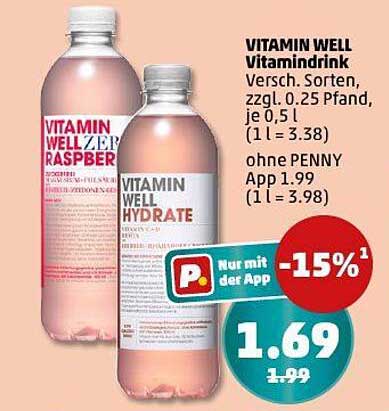VITAMIN WELL Vitamindrink - Verschiedene Sorten