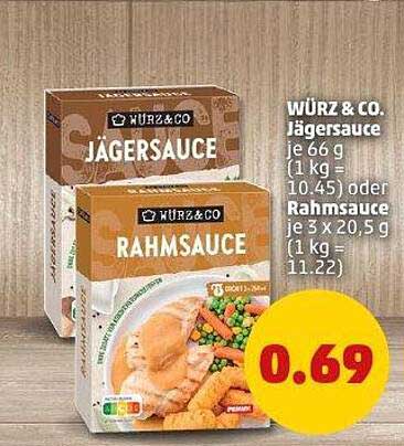 WÜRZ & CO. Jägersauce und Rahmsauce - köstlicher Genuss zum kleinen Preis
