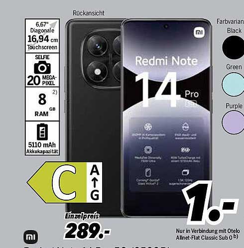 Xiaomi Redmi Note 14 Pro - Smartphone-Angebot