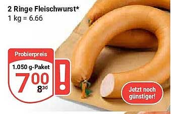 2 Ringe Fleischwurst*