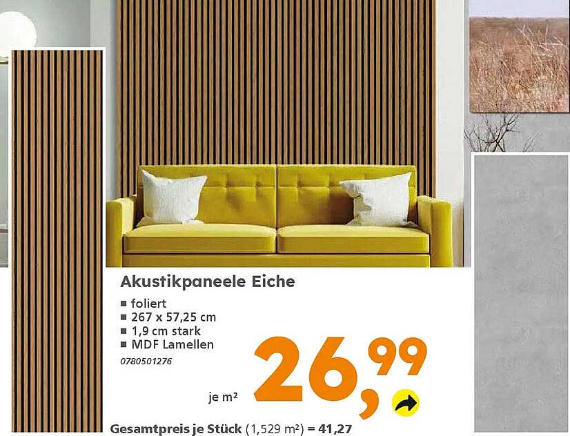 Akustikpaneele Eiche
