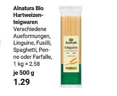 Alnatura Bio Hartweizen-teigwaren