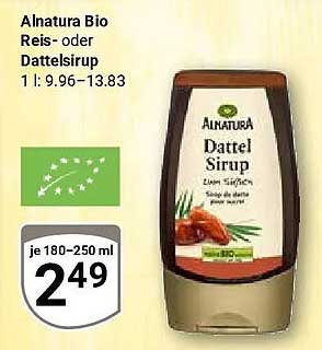 Alnatura Bio Reis- oder Dattelsirup 1 l: 9,96–13,83