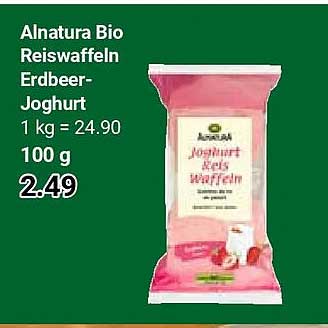 Alnatura Bio Reiswaffeln Erdbeer-Joghurt