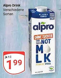 Alpro Drink Verschiedene Sorten