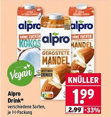 Alpro Drink* verschiedene Sorten, je 1 l-Packung