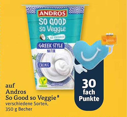 Andros So Good so Veggie¹⁸ verschiedene Sorten, 350 g Becher