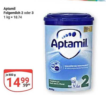 Aptamil Folgenmilch 2 oder 3