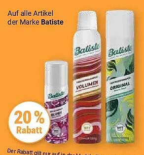 Auf alle Artikel der Marke Batiste