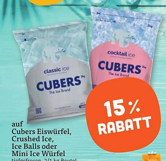 auf Cubers Eiswürfel, Crushed Ice, Ice Balls oder Mini Ice Würfel