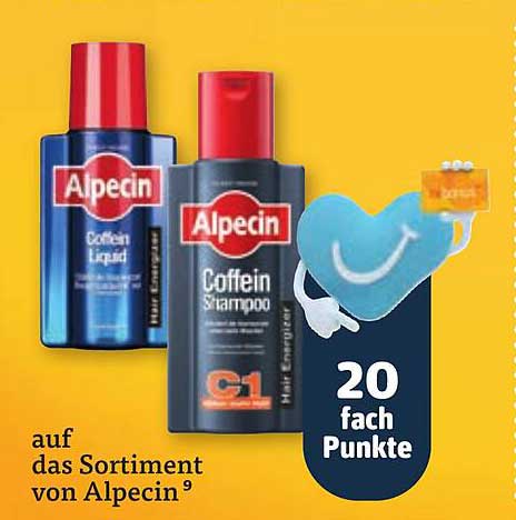 auf das Sortiment von Alpecin