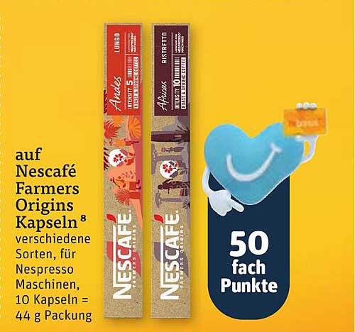 auf Nescafé Farmers Origins Kapseln 8 verschiedene Sorten, für Nespresso Maschinen, 10 Kapseln = 44 g Packung