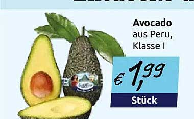 Avocado aus Peru, Klasse I