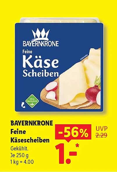 BAYERNKRONE Feine Käsescheiben