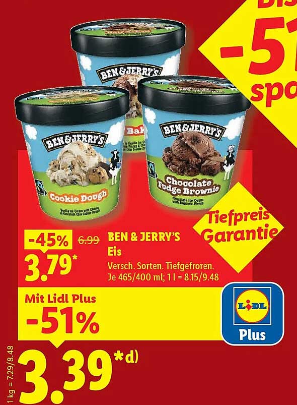 BEN & JERRY'S Eis