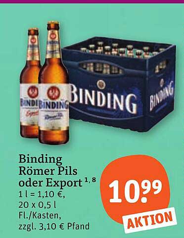 Binding Römer Pils oder Export