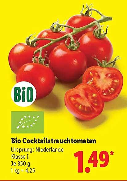 Bio Cocktailstrauchtomaten