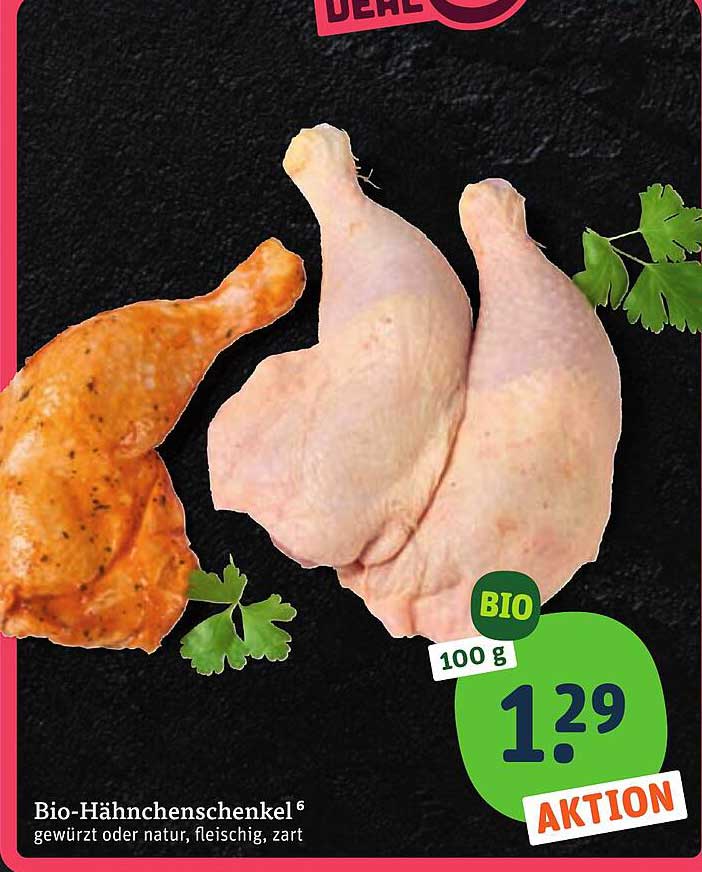 Bio-Hähnchenschenkel