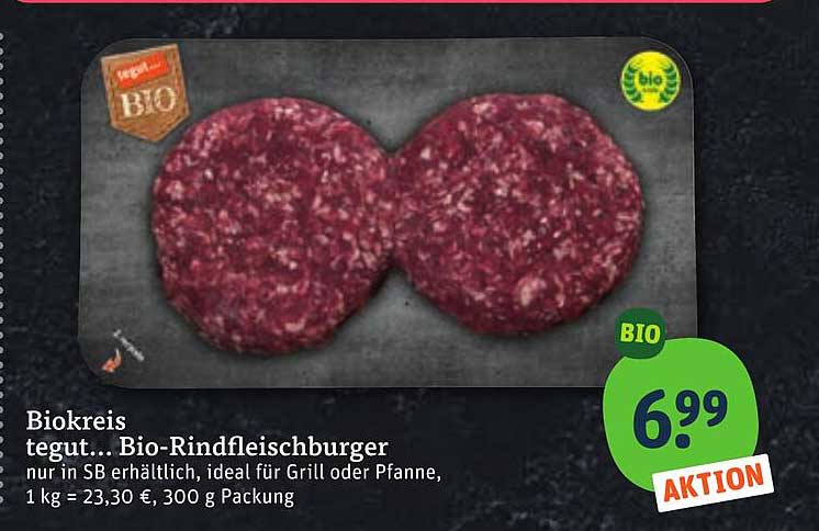 Biokreis tegut.. Bio-Rindfleischburger