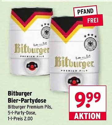 Bitburger Bier-Partydose