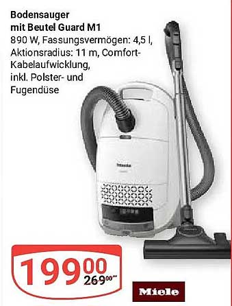 Bodensauger mit Beutel Guard M1