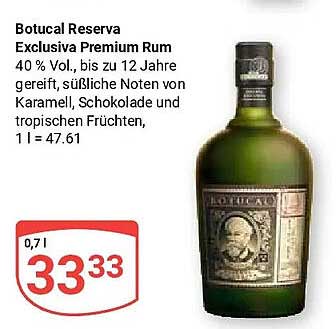 Botucal Reserva Exclusiva Premium Rum
