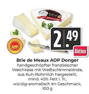 Brie de Meaux AOP Donger