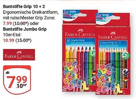 Buntstifte Grip 10 + 2