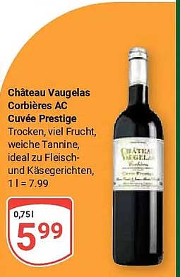 Château Vaugelas Corbières AC Cuvée Prestige
