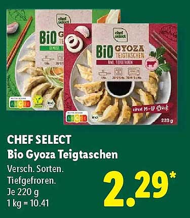 CHEF SELECT Bio Gyoza Teigtaschen