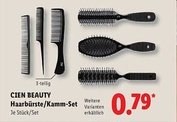 CIEN BEAUTY Haarbürste/Kamm-Set